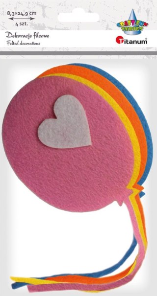 Ozdoba filcowa Craft-Fun Series baloniki Titanum (20CR0312-23)