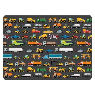 Podkład na biurko Pojazdy mix nadruk karton pokryty folią [mm:] 400x285 Derform (PLAPO)