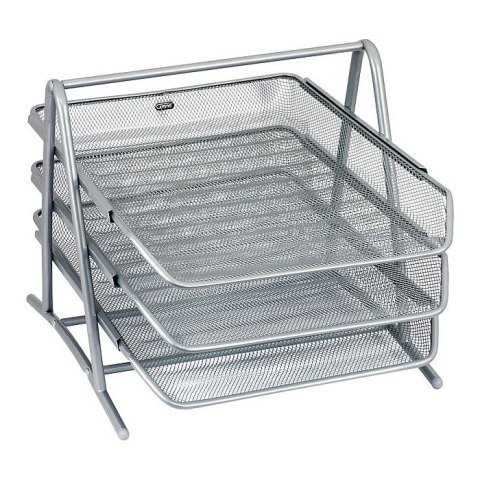 Pojemnik z szufladami srebrny 3 szuflad [mm:] 270x350x295 Grand (GR-069)