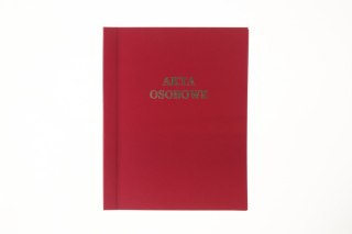 Teczka do akt osobowych ABCDE niezadrukowana A4 bordowy Warta (1824-339-100)