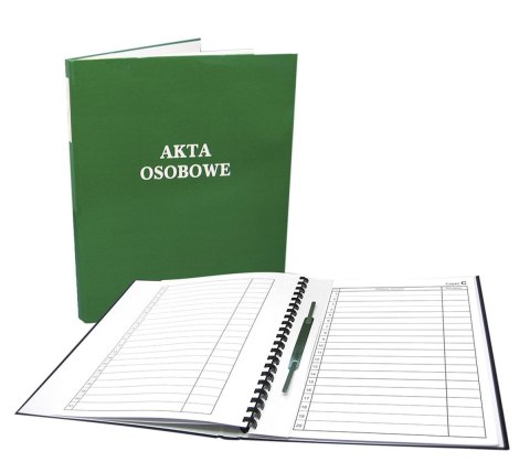 Teczka do akt osobowych niezadrukowana ABCD A4 mix Warta (339-140)