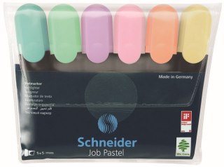 Zakreślacz Job Pastel wkład mix 1-5mm Schneider (SR115097)