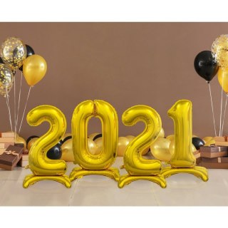 Balon gumowy Beauty&Charm cyfra stojąca złota złota 750mm 30cal Godan (BC-ASZ2)