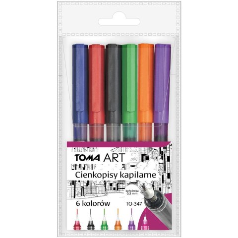 Cienkopis wkład mix 6kol. Toma (to-347)