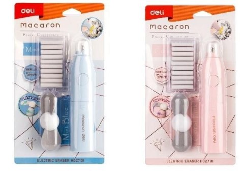 Gumka do mazania MACARON elektryczna Deli (z wiatraczkiem)