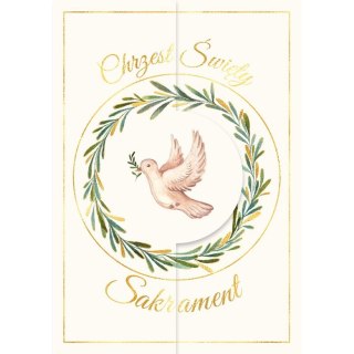 Kartka składana Karnet A5 koperta chrzest gołąb A5 Henry (5905701481347)