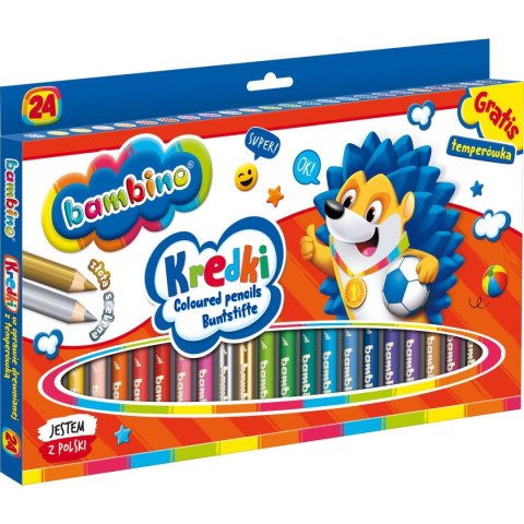 Kredki ołówkowe BAMBINO 24 kol. St.Majewski