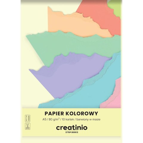 Papier kolorowy Creatinio A5 mix 80g Top 2000 (400176683)
