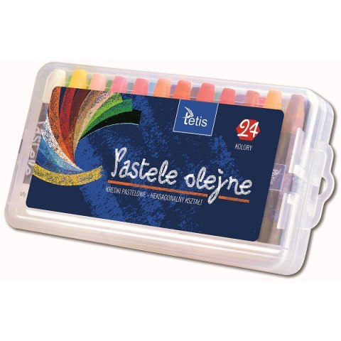 Pastele olejne heksagonalne 12 kol. Tetis (KT020-AF)