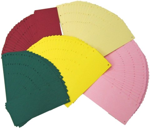 Przekładka czysta 1/3 A4 mix kolorów 100k Warta (990-040)