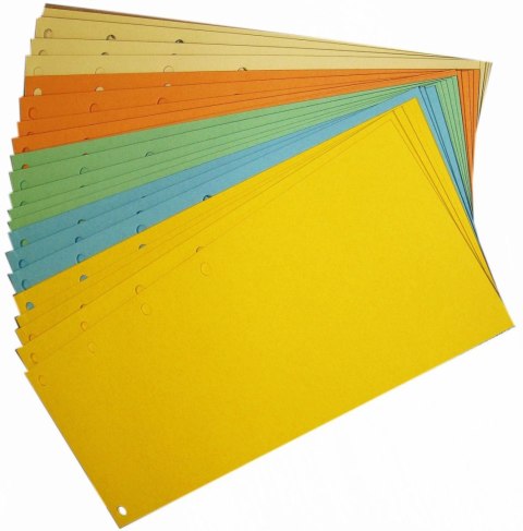 Przekładka czysta 1/3 A4 mix kolorów 100k Warta (990-040)