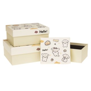 Pudełko na prezent Rozette (PUD-24102-PR set 3 pcs)