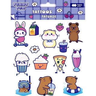Tatuaż zmywalny YUMMY YUM Happy Color (HA 4261 1520-KP03)