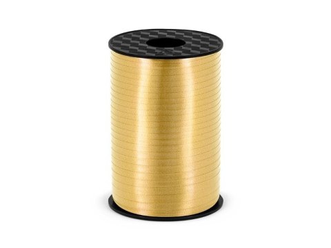 Wstążka plastikowa złota, 5mm/225m 5x225 [mm x m] złoty Partydeco (PRP5-019)