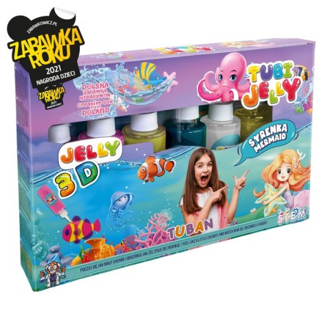 Zestaw kreatywny Tubi Jelly 6 kolorów Syrenka Tuban (TU3322)