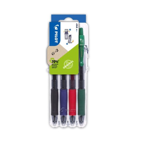 Długopis zelowe 4 szt wkład mix 0,25mm Pilot (piblG27x4)