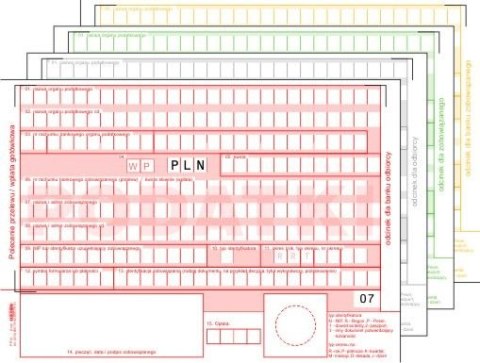 Druk samokopiujący Polecenie przelewu wpłata gotówkowa Podatki A6 100k. Stolgraf (PP12)
