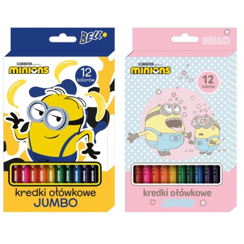 Kredki ołówkowe Minionki Jumbo 12 kol. Beniamin