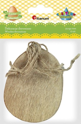 Ozdoba drewniana Craft-Fun Series zawieszka jajko Titanum (7525B)