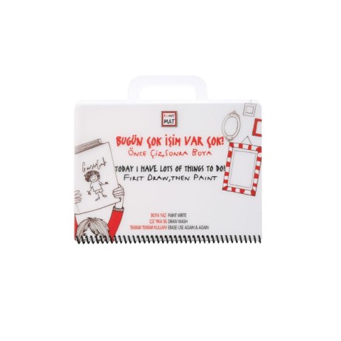 Podkład na biurko FUNNY MAT white KSIENICZKA do zrobienia na dziś sfu1163 biały plastikowa [mm:] 160x210 Strigo (8681379311632)