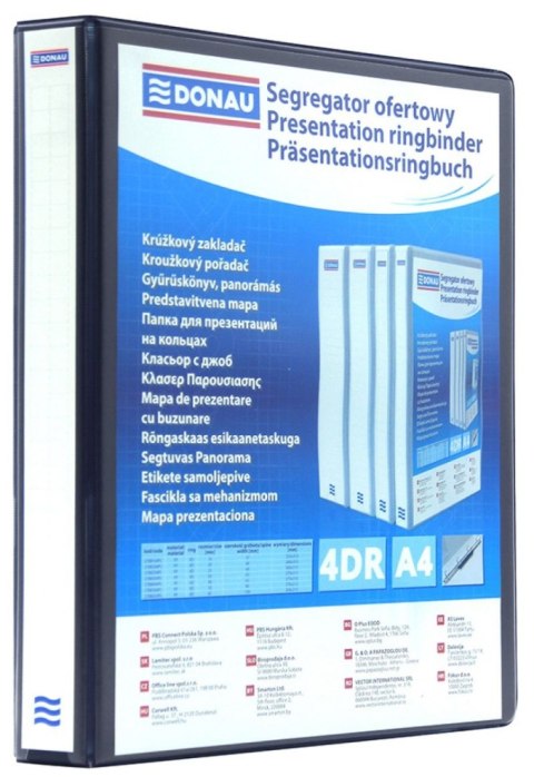 Segregator ofertowy A4 65mm czarny Donau (2788654PL-01)