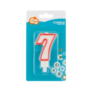 Świeczka urodzinowa CYFERKA Godan (NO200R/7)