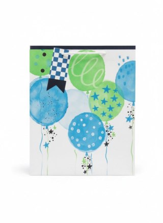 Torba prezentowa urodziny niebieski, L, 5szt. [mm:] 320x260x 120 Argo (257058)