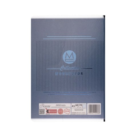 Zeszyt monokolor A5 60k. krata Beniamin (5368)