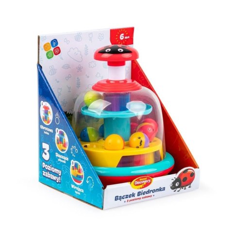 Bąk Biedronka 3 poziomy zabawy Discovery (DD30807)
