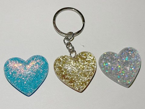 Brelok serce, karta 12szt Adar (609914)