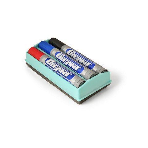 Marker suchościeralny + gąbka GIGANT wkład (różne) okrągła końcówka Kamet (K-2911)