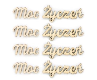 Ozdoba świąteczna drewniana napis Moc Życzeń Galeria Papieru (253016)