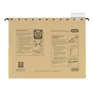 Skoroszyt Vertic Ultimate wiszący personalno-kredytowy A4 brązowy karton 230g Elba (100082310)