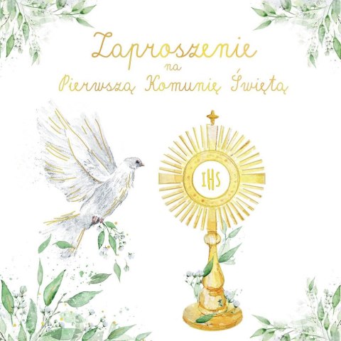 Zaproszenie KW Komunia GOŁAB Z HOSTI Henry (5905701485468)