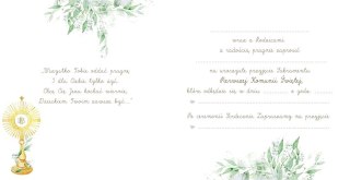 Zaproszenie KW Komunia GOŁAB Z HOSTI Henry (5905701485468)