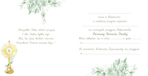 Zaproszenie KW Komunia GOŁAB Z HOSTI Henry (5905701485468)