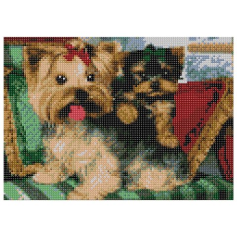 Zestaw kreatywny Diamentowa mozaika 30x40cm Yorki Flamingo Line (TMS29541)