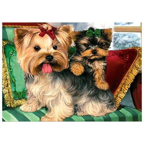 Zestaw kreatywny Diamentowa mozaika 30x40cm Yorki Flamingo Line (TMS29541)