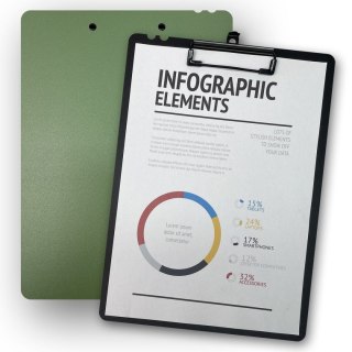 Deska z klipem (podkład do pisania) MORANDI A4 z klipem zielona 5906910832661 A4 zielona Penmate (TT8913)