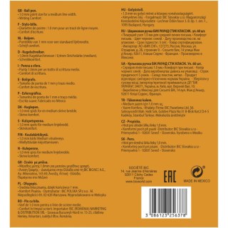 Długopis olejowy Round Stic wkład niebieski 0,4mm Bic (921403)