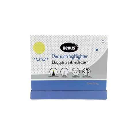 Długopis wkład niebieski 1,0mm Rexus (5901276102014)