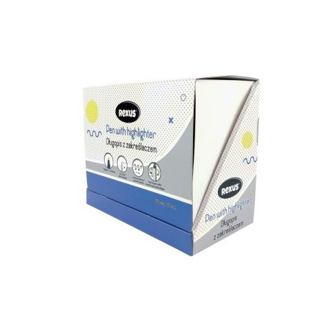 Długopis wkład niebieski 1,0mm Rexus (5901276102014)