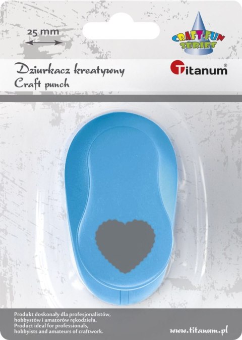 Dziurkacz ozdobny Craft-Fun Series 25mm serce Titanum (T-8810-30E)