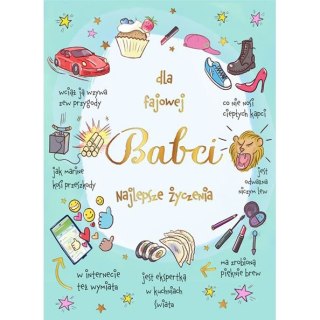 Kartka składana Karnet B6 BiDZ FAJOWA BABCIA B6 Henry (5905701487622)