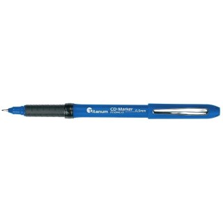 Marker do cd wkład niebieski 0,5mm Titanum (PY1094C-01)