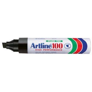 Marker permanentny czarny wkład czarny 7,5-12,0mm ścięta końcówka Toma (AR-100)