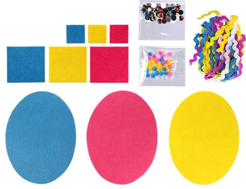 Ozdoba filcowa Craft-Fun Series Wielkanoc Pisanki do złożenia Titanum (5003)