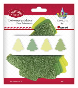 Ozdoba piankowa Craft-Fun Series choinki 8 szt Titanum (5693)