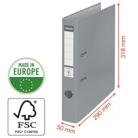 Segregator dźwigniowy Ekonomiczny A4 50mm turkusowy Esselte (81175)