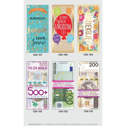 Słodycze czekoladowe Kukartka